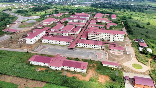 Aerial view of the Afari Military Hospital